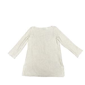 TSE Cashmere Sweater Womens Size Medium Cream Open Knit